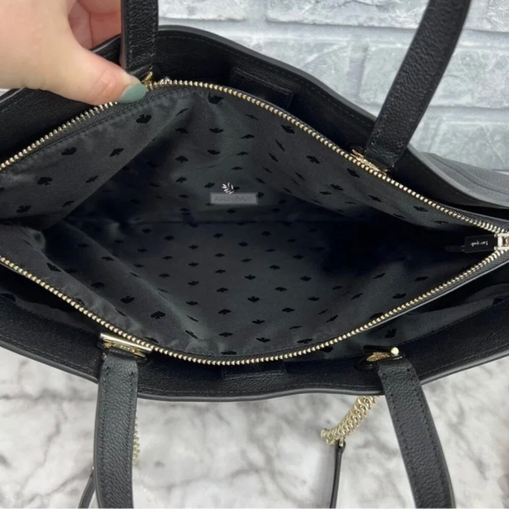 Kate Spade Infinite Large Triple Compartment Tote In Black